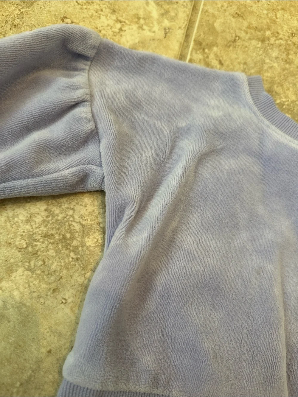 Janie and Jack Lavender Puff-Sleeve Top with Cream Joggers